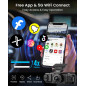 IIWEY N5 Dash Cam 4 Canaux 360°, 1080P Avant/Arrière Intérieur, Vision Nocturne 8 IR, WiFi 5G, Carte 128GB offerte