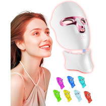 FOLOKE Red Light Therapy Mask for Face & Neck – USB C Rechargeable