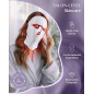 Masque de Thérapie par Lumière Rouge FOLOKE Visage & Cou, LED Rechargeable USB-C, Violet/Rose