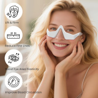 Under Eye Red Light Therapy Glasses - Lightweight Eye Massager for Dark Circles, Puffiness & Fine Lines