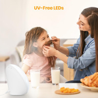 LASTAR 10,000 Lux Sunlight Lamp with 4 Colors, 5 Brightness Levels, Timer & Touch Control for Home