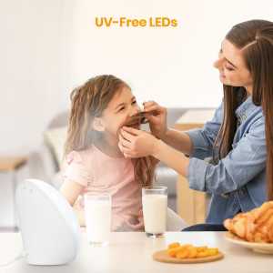 Lampe Soleil LASTAR 10 000 Lux, 4 Températures Couleur, 5 Intensités, Minuteur 1H, Contrôle Tactile