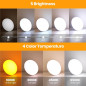 Lampe Soleil LASTAR 10 000 Lux, 4 Températures Couleur, 5 Intensités, Minuteur 1H, Contrôle Tactile