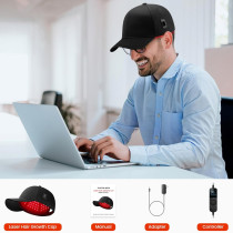 Casque Laser Croissance Cheveux - Lumière Rouge Thérapie