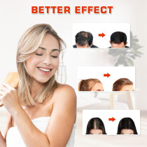 Laser Hair Growth Cap - Red Light Therapy for Thicker Hair, Deep Black