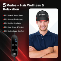 CAYAMA Casquette de Thérapie par Lumière Rouge 510 LED pour des Cheveux Plus Denses et Sains Homme & Femme