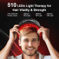 CAYAMA Casquette de Thérapie par Lumière Rouge 510 LED pour des Cheveux Plus Denses et Sains Homme & Femme CAYAMA Casquette de Thérapie par Lumière Rouge 510 LED pour des Cheveux Plus Denses et Sains Homme & Femme