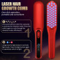 Laser Hair Growth Comb with Red Light Therapy for Men & Women - 1pc Red Laser Hair Growth Comb with Red Light Therapy for Men & Women - 1pc Red