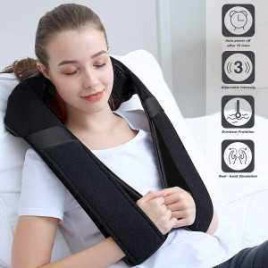 Shiatsu Neck & Shoulder Massager with Heat – Deep Tissue Electric Massage Pillow for Pain Relief & Relaxation