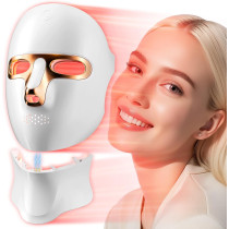 Masque LED Rouge Sans Fil - Thérapie Visage Rechargeable USB-C