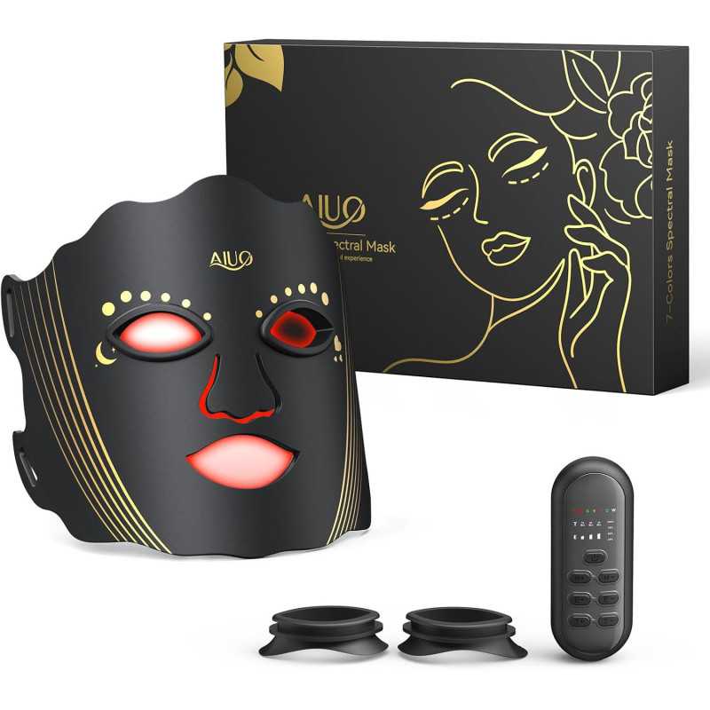 Rechargeable Red Light Therapy LED Face Mask for Comfortable Home Use
