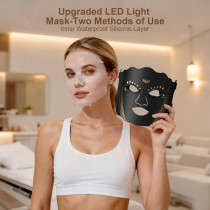 Masque LED Visage Thérapie Lumière Rouge Rechargeable Confort
