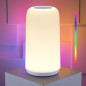 Lampe de Chevet Tactile RGB, 3 Niveaux Dimmables, LED Blanc Chaud, Design Élégant, Lampe de Nuit Multicolore Lampe de Chevet Tactile RGB, 3 Niveaux Dimmables, LED Blanc Chaud, Design Élégant, Lampe de Nuit Multicolore