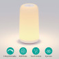 Touch Bedside Table Lamp - Sleek RGB 3-Way Dimmable LED Nightstand Lamp with Warm White & Multi-Color Lights Touch Bedside Table Lamp - Sleek RGB 3-Way Dimmable LED Nightstand Lamp with Warm White & Multi-Color Lights