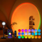 Lampe Projection Coucher de Soleil 21 Couleurs, Rotation 180°, Interrupteur & Contrôle APP, Déco Chambre & Fête Lampe Projection Coucher de Soleil 21 Couleurs, Rotation 180°, Interrupteur & Contrôle APP, Déco Chambre & Fête