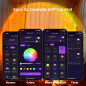 Lampe Projection Coucher de Soleil 21 Couleurs, Rotation 180°, Interrupteur & Contrôle APP, Déco Chambre & Fête Lampe Projection Coucher de Soleil 21 Couleurs, Rotation 180°, Interrupteur & Contrôle APP, Déco Chambre & Fête