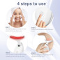 Appareil de Massage Facial Portable avec Thérapie LED 7 Couleurs pour Visage et Cou Appareil de Massage Facial Portable avec Thérapie LED 7 Couleurs pour Visage et Cou