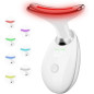 Appareil de Massage Facial Portable avec Thérapie LED 7 Couleurs pour Visage et Cou Appareil de Massage Facial Portable avec Thérapie LED 7 Couleurs pour Visage et Cou