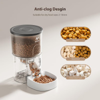 Distributeur Automatique de Nourriture IMIPAW 3L, Portion Programmable, Double Alimentation, pour Chats et Petits Chiens
