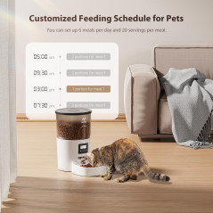 Distributeur Automatique Croquettes Chat IMIPAW 3L Programmable
