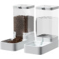Distributeur automatique de nourriture et d'eau Gravity 3,8L pour chiens et chats, grande capacité Distributeur automatique de nourriture et d'eau Gravity 3,8L pour chiens et chats, grande capacité