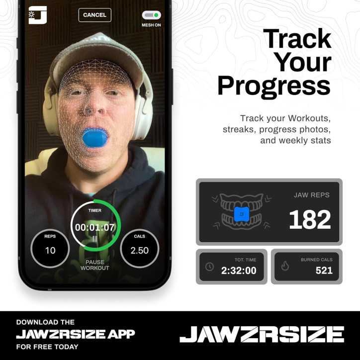 Jawzrsize Pop 'N Go - Exerciseur Mâchoire, Visage et Cou pour Affiner, Tonifier et Rajeunir Jawzrsize Pop 'N Go - Exerciseur Mâchoire, Visage et Cou pour Affiner, Tonifier et Rajeunir