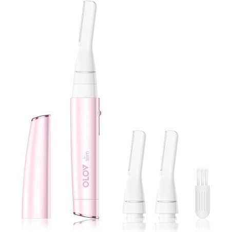 Épilateur Électrique Visage Femme Rose, Indolore & Pratique