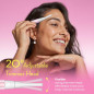 Painless Electric Facial Hair Remover for Women with Pivoting Head & 2 Blades, Battery Operated - Pink