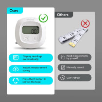 Ruban Mesure Corporelle Bluetooth Arboleaf 60in avec App