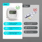 arboleaf Ruban Mètre Corporel Bluetooth 60in avec Application, Mesure Graisse Corporelle, Retractable