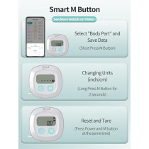 Slimpal Smart Body Measuring Tape with Bluetooth, App & Retractable Design for Body Fat, BMI & Fitness Tracking