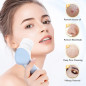 Brosse Nettoyante Visage COSLUS 2-en-1 Électrique Silicone Étanche Exfoliation Massage Profond