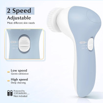 COSLUS 2-in-1 Silicone Facial Cleansing Brush | Waterproof Exfoliating Spa