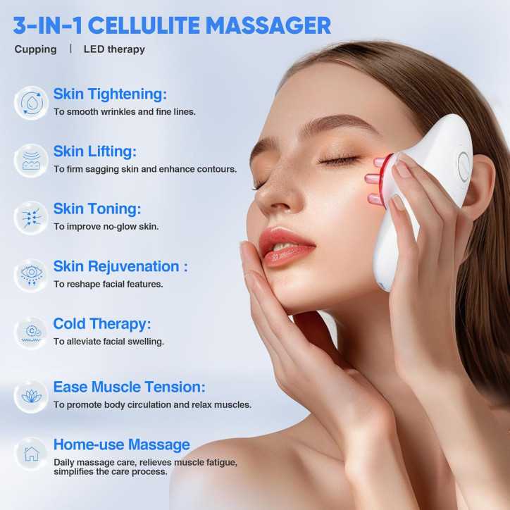 3-in-1 Electric Cellulite Massager & Body Sculpting Machine with Adjustable Modes for Home Use – White 3-in-1 Electric Cellulite Massager & Body Sculpting Machine with Adjustable Modes for Home Use – White