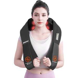 AMZPONY® Cordless Neck Massager with Heat - Deep Tissue Pain Relief