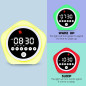 Réveil Enfant avec Lumière Verte/Rouge - Horloge d’Apprentissage du Sommeil pour Tout-Petits