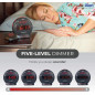 Réveil Sonic Bomb double alarme très forte avec vibreur, noir, pour gros dormeurs, batterie de secours
