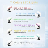 Multifunctional Facial Beauty Device with LED Light & Vibration for Skin