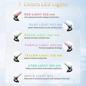 Multifunctional Facial Beauty Device with LED Light & Vibration for Skin