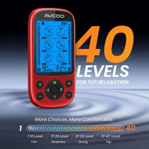 Dual Channel TENS Unit Muscle Stimulator - 24 Modes, 40 Levels, Rechargeable