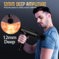 Pistolet de Massage Deep Tissue Noir, 9 Embouts, 30 Vitesses, Massage Électrique Intense pour Soulagement Douleur Pistolet de Massage Deep Tissue Noir, 9 Embouts, 30 Vitesses, Massage Électrique Intense pour Soulagement Douleur