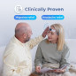 HeadaTerm-2 Casque Rechargeable e-TNS Traitement Migraine Sans Médicaments, Rapide, Efficace, 3 Électrodes