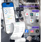 Balance connectée GE 8 électrodes Bluetooth, analyse complète du corps, 27 mesures, précision 400 lbs Balance connectée GE 8 électrodes Bluetooth, analyse complète du corps, 27 mesures, précision 400 lbs