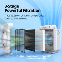 Purificateur Air Coway Airmega AP-1512HH True HEPA Blanc