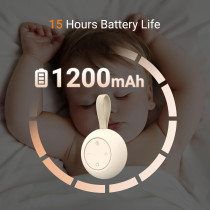Machine à Sons Portable pour Bébé - Bruit Blanc, 12 Sons Apaisants, Minuterie, 15h Batterie, Clip Poussette