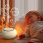 Machine à Sons Portable pour Bébé - Bruit Blanc, 12 Sons Apaisants, Minuterie, 15h Batterie, Clip Poussette