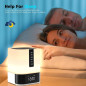 Enceinte Bluetooth Lampe de Nuit 5 en 1, Toucher, Multicolore, Réveil, Cadeau Idéal 10-14 ans Enceinte Bluetooth Lampe de Nuit 5 en 1, Toucher, Multicolore, Réveil, Cadeau Idéal 10-14 ans