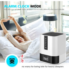 Lampe Bluetooth 5-en-1, Haut-Parleur, Réveil, Cadeau Ados