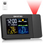 SMARTRO SC91 Réveil à Projection avec Station Météo, Thermomètre Intérieur/Extérieur Sans Fil, Hygromètre