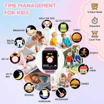 Smart Kids Watch for Girls 5-12 | HD Camera, Games, Alarm & Gifts
